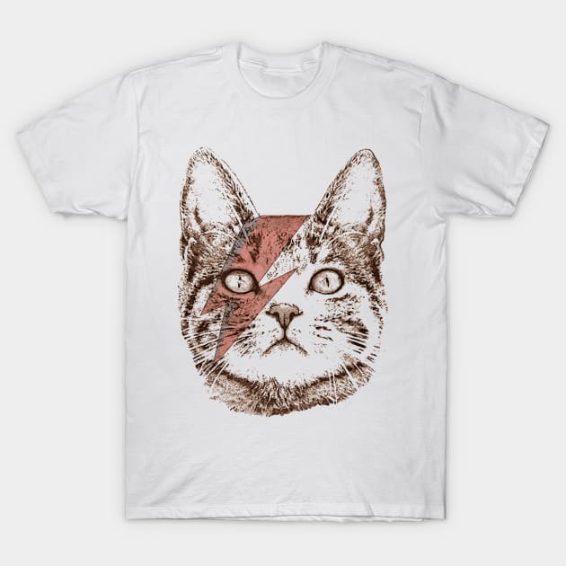 Bowie Cat's T-Shirt by FiftyZero world
